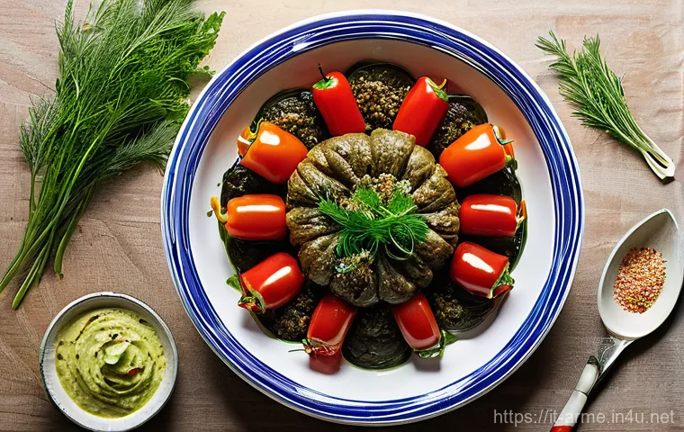 아르메니아 돌마 레시피 - **Prompt:** "A warm, inviting, and candid photograph capturing a multi-generational Armenian family ...