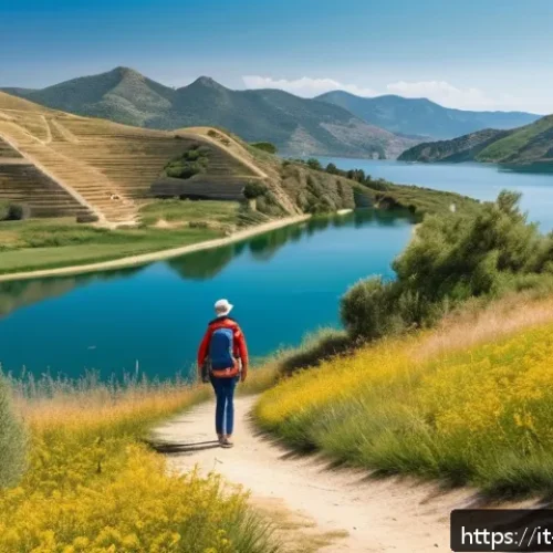 Home 30 세반호수에서 즐기는 액티비티 - A serene hiking trail winding through the gentle hills surrounding Lake Cebano, featuring lush nativ...